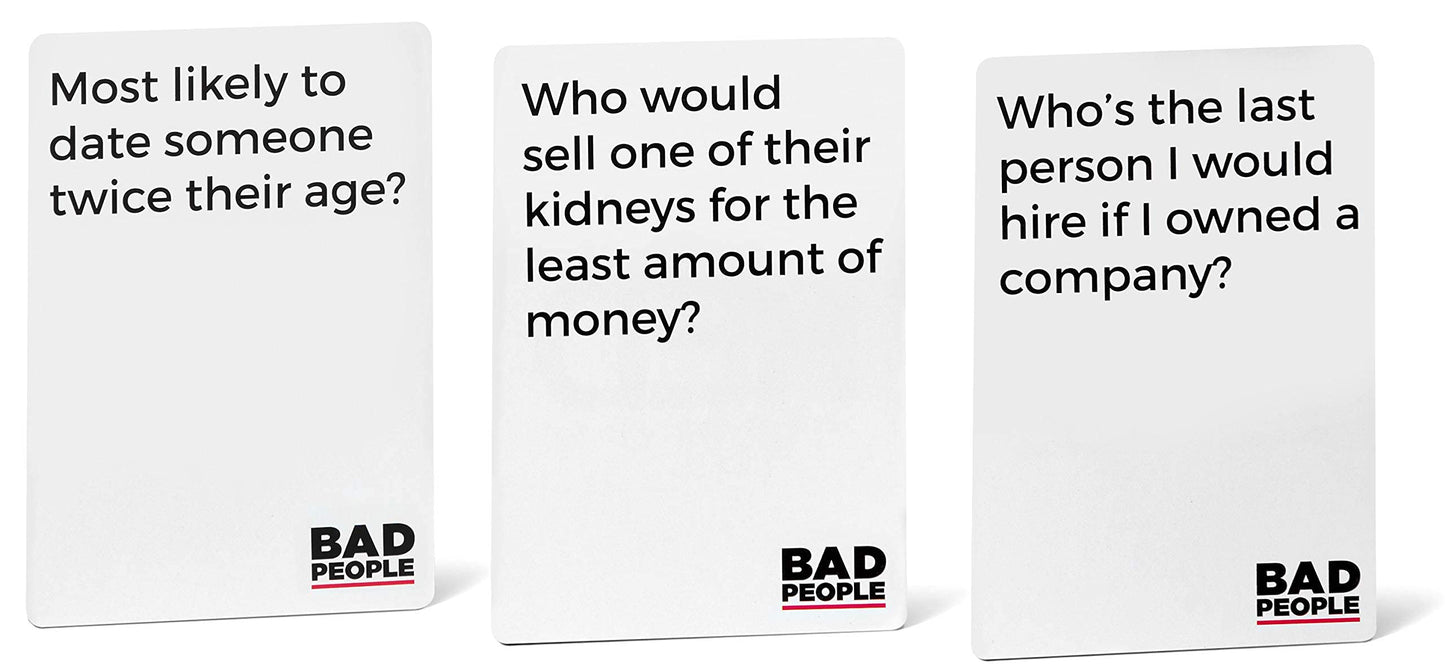 BAD PEOPLE Party Game Green Expansion - 100 New Question Cards - Fun Adult Card Game for Parties - Model DYE6000