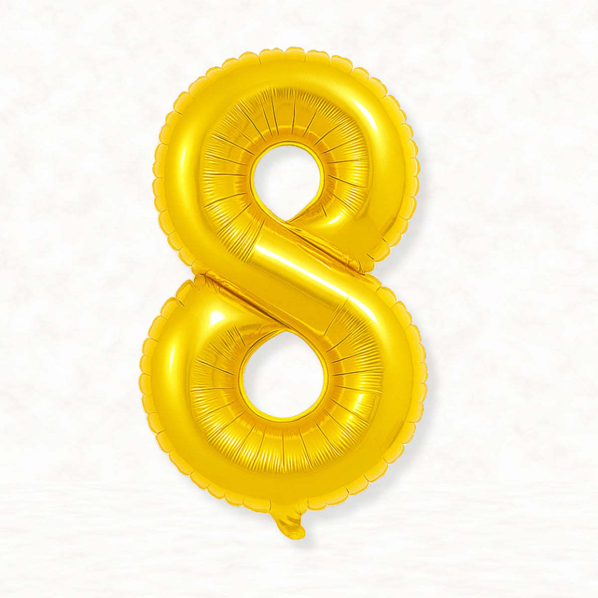 Flyloons 8 number Foil Balloon Gold 16 inch Size For Baby Kids Boys Girls Happy Birthday Anniversary Decoration Items 8th Year N