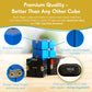 Pilpoc Thefube Infinity Cube Fidget Desk Toy - Aluminum Infinite Magic Cube With Case, Sturdy, Heavy, Relieve Stress And Anxiety, For Add, Adhd, Ocd (Red)