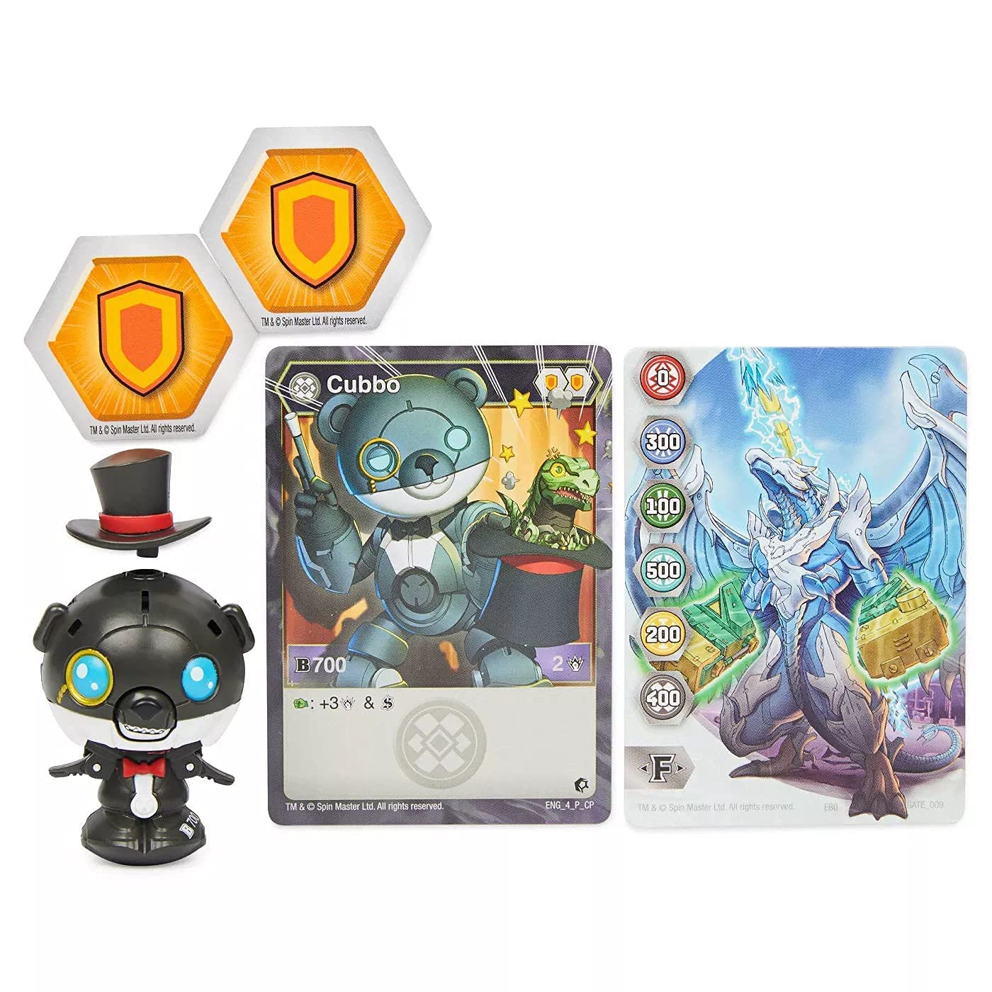 Bakugan 2021 Darkus Cosplay Magician Cubbo 2-Inch Core Collectible Figure And Trading Cards