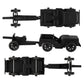 Timmee Combat Patrol Willys & Artillery - Black 4Pc Playset Usa Made