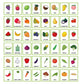 Lachilly Fruits And Vegetables Learning Flashcards, High Frequency Words, Beginning Reading, Kindergarten, Esl Teaching Material