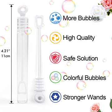 160 Pack Bubble Wands Bulk, Party Favors For Weddings, Valentine'S Day, Anniversaries, Celebrations, Graduation, Birthday, Summe