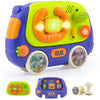 Baby Music Toys with Driving Sounds & 14 Nursery Rhymes, Light Up Montessori Sensory Toys Travel Essential Infant Christmas Birt