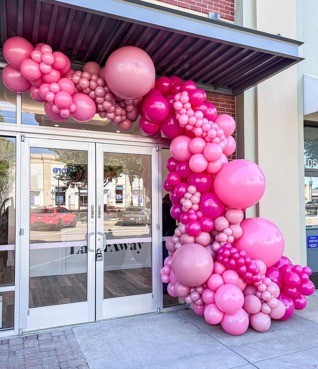 Bezente Pink Balloons Latex Party Balloons - 150 Pack 5 Inch Matte Pink Helium Balloons For Birthday Wedding Anniversary Baby Sh