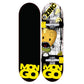 Zinc Kids Hardwood Mongo Skateboard, Yellow, Medium.uk