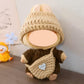 Handcrafted Clothes for Labub Doll enhanced Dolls Outfit 3 Pieces Stylish Doll Accessories Compatible with 5.91/6.7inch (15/17cm) Dolls Hat Sweater and Bag