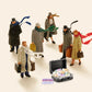 400 Pieces Dollhouse Miniatures Scene Model Mini Euros Play Prop 1:12 Dollhouse Accessories, 4 Styles