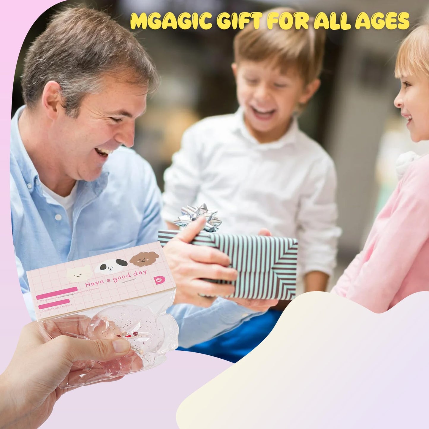 Taba Squishy Toys  Squeeze Toys Cat Paw Cute Kawaii  Sticky Squishy Fidget Toys Silicone Squeeze Toy for Stress Relief Cute Soft Toys Best Gift for Anniversary (Jellyfish)