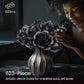 iATOM Black Roses Bouquet Building Set - Artificial Flowers Kit, Middle Size, Plastic, Gothic Decor, Model IA11001