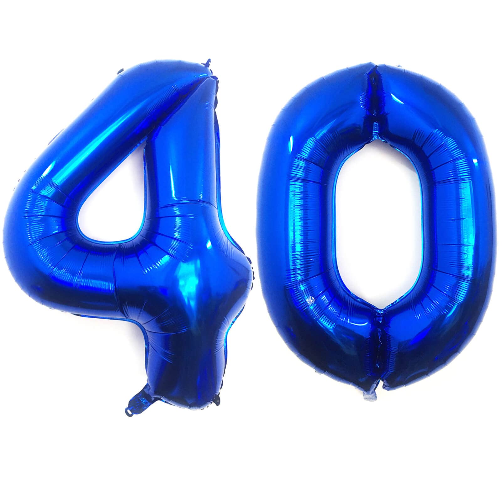 40 Inch Navy Blue 40 Number Balloons Giant Jumbo Huge 40 Foil Mylar Helium Number Digital Balloons Dark Blue Birthday Mylar Digi