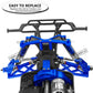 4PCS Front Rear Full Alloy Shocks RC Upgrades Parts for 1/10 Senton Granite Big Rock Vorteks 3s Blx 4X4 Mega 550,for 1/10 Kraton