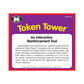 Super Duper Publications Token Towers Manipulative - Medium Multi-color Plastic Educational Resource (Model CHIPS-22)