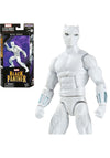 Marvel Legends Black Panther 6-inch Action Figure Toy - Includes 6 Accessories & 1 Build-A-Figure Part, White, Model F3678