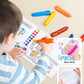 Joycat 16 Colors Jumbo Crayons For Toddlers 1-3 4 5 6 Year Old Kid,Easy-Grip,Unbreakable,Non-Toxic,Washable,Big,Triangular Toddler Crayons With Coloring Activity Paper,Ideal For Kids With Art Supplies