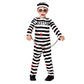 Morph Kids Prisoner Costume Kids Boys Jail Costume Kids Escaped Convict Costume Prison Costume For Kids Halloween Costumes For Boys Kids Inmate Costume M