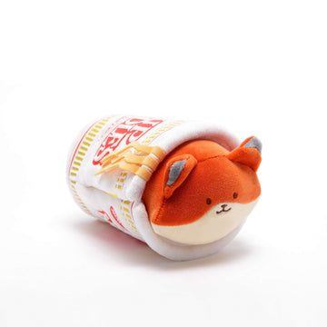 Anirollz Stuffed Animal Plush Toy - Official Nissin Cup Noodle Roll Blanket Outfitz Doll |Soft, Squishy, Warm, Cute, Comfort, Safe| Pillow With Fox - Birthday Decorations Gift 6' Foxiroll