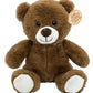 Anico 10' Plush Brown Teddy Bear With Embroidered Eyes
