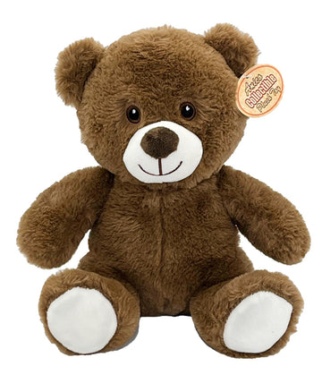 Anico 10' Plush Brown Teddy Bear With Embroidered Eyes