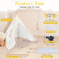 4 Teepee Tent For Kids, Sleepovers Tent For Kids, Inflatable Airbed With Mattresses,Star Lights, Fitted Sheet,Charging Pump, Bir