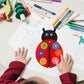 SUPVOX Basic Felt Early Learning Basic Life Skills Learn to Zip Button DIY Ladybird Craft Developmental for