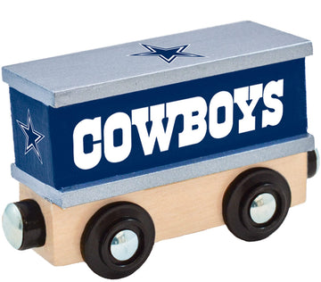 Masterpieces Nfl Dallas Cowboys Real Wood Boxcar Toy Train With Magnets