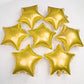 Moukiween Star Balloons,50 Pieces 10 Inch Gold Star-Shape Foil Balloons Mylar Balloons For Party Decorations