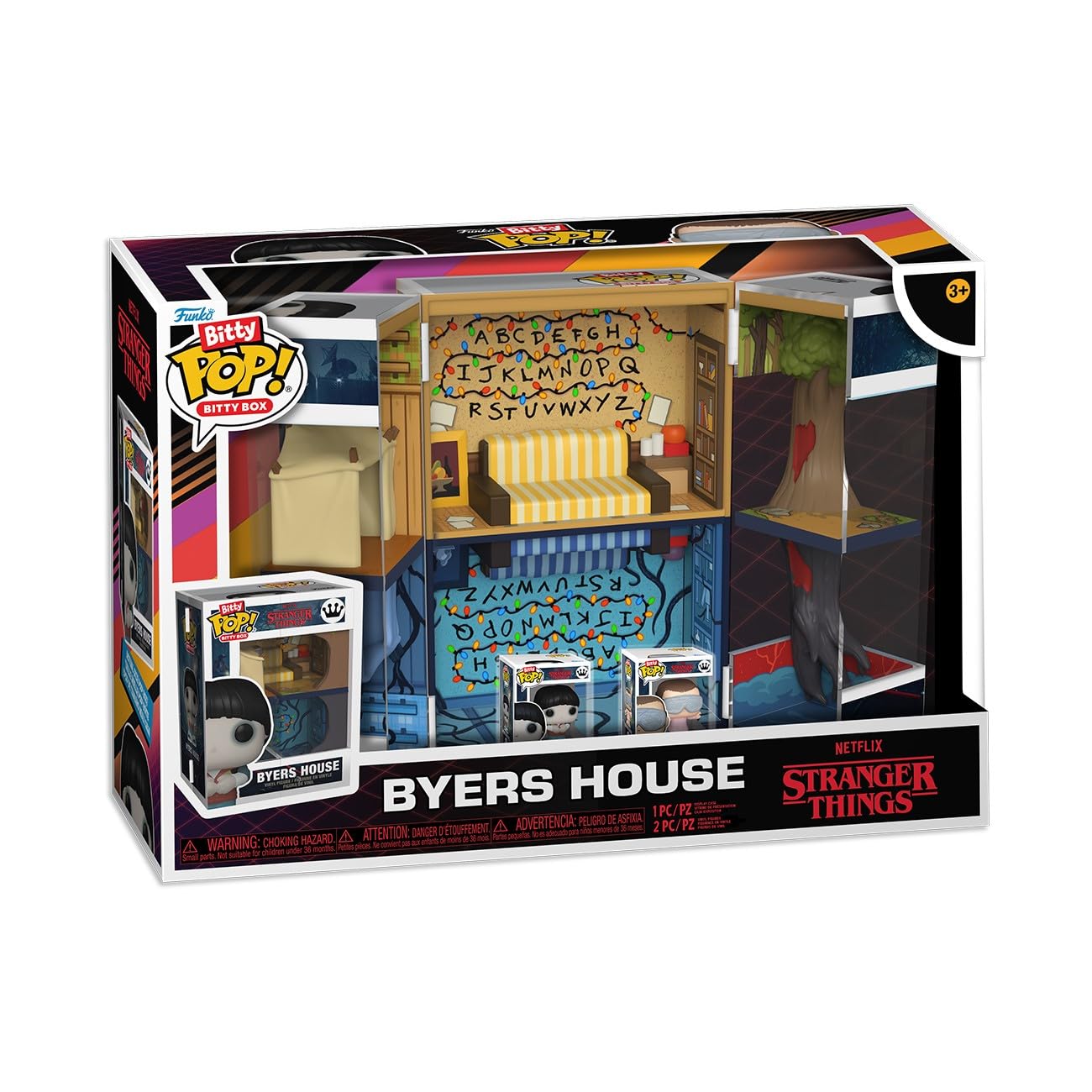 Funko Bitty Pop! Bitty Boxes: Stranger Things - Byers House Playset with 2 0.9 Inch (2.2 Cm) Tiny Mini Figures - Collectable Dis