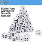 Regal Games 6-Sided Urea Game Dice Set, 50-Count White, Standard 16mm Size, Perfect for Group Events