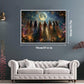 Halloween Moon Witch Puzzles For Adults 1000 Pieces, Horror Fantasy Holiday Jigsaw Puzzles, Flower Witchy Art Puzzle
