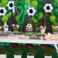 Toniful 32 Inch Soccer Balloons Set 7St Birthday Decoration Green Number 7 Foil Soccer Balloon Black Star Balloons For Children'