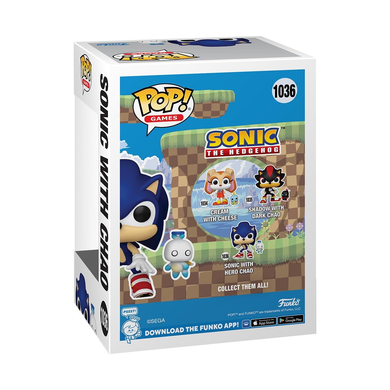 Funko POP & Buddy: Sonic The Hedgehog - Sonic The Hedgehog with Hero Chao - Collectable Vinyl Figure - Gift Idea - Official Merc