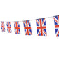 Uk British Flag,100Feet/76Pcs United Kingdom Union Jack National Country World Pennant Flags Banner,Party Decoration Supplies Fo