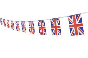 Uk British Flag,100Feet/76Pcs United Kingdom Union Jack National Country World Pennant Flags Banner,Party Decoration Supplies Fo