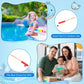 Sumind 6 Pcs Magnetic Fishing Pole Wooden Magnetic Fishing Rods With Magnet Hooks Christmas Fishing Game Toy Gifts For Birthday Party(Red,Column)