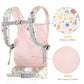 Gagaku Doll Carrier Front And Back Soft Cotton Stuffed Animal Carriers For Baby - Rose Garden