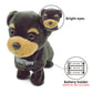 Yh Yuhung Walking And Barking Toy Dog With Remote Control Leash Puppy Interactive Stuffed Animated Dog Toys For Kids Gift(Black)