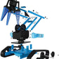 Top Race 15-Channel 2.4G Remote Control Robot Arm Kit | 151 pcs Alloy Building STEM Toy for Kids 8+ & Adults | Blue