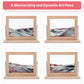 Coitak Moving Sand Art Picture, Dynamic Sand Picture, Desktop Moving Sand Art For Home Decor And Office (Rose Gold)