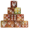 10 Pc D6 Dice 16Mm Acrylic Dice Set For Rpg Mtg Dnd Dice Table Games And Board Games (Human Skeleton Gold)