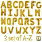 52 Pcs Gold Letter Balloons Foil Alphabet A To Z Balloons Diy Personalized Phrase Banner For Baby Shower Wedding Party Supplies