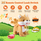 Hcdoujoy Walking Barking Singing Corgi Puppy Toy, Repeats What You Say, Realistic Licking Tongue Wagging Tail Mechanical Dog Wit