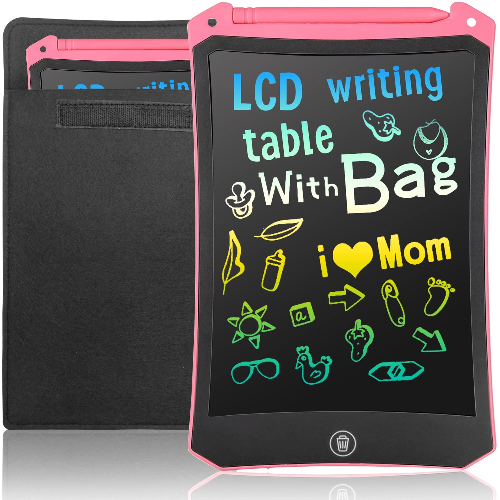LCD Writing Tablet for Kids Doodle Board with Bag, Electronic Sketch Drawing Tablet Drawing Pad Activity Games Drawing Board, LE