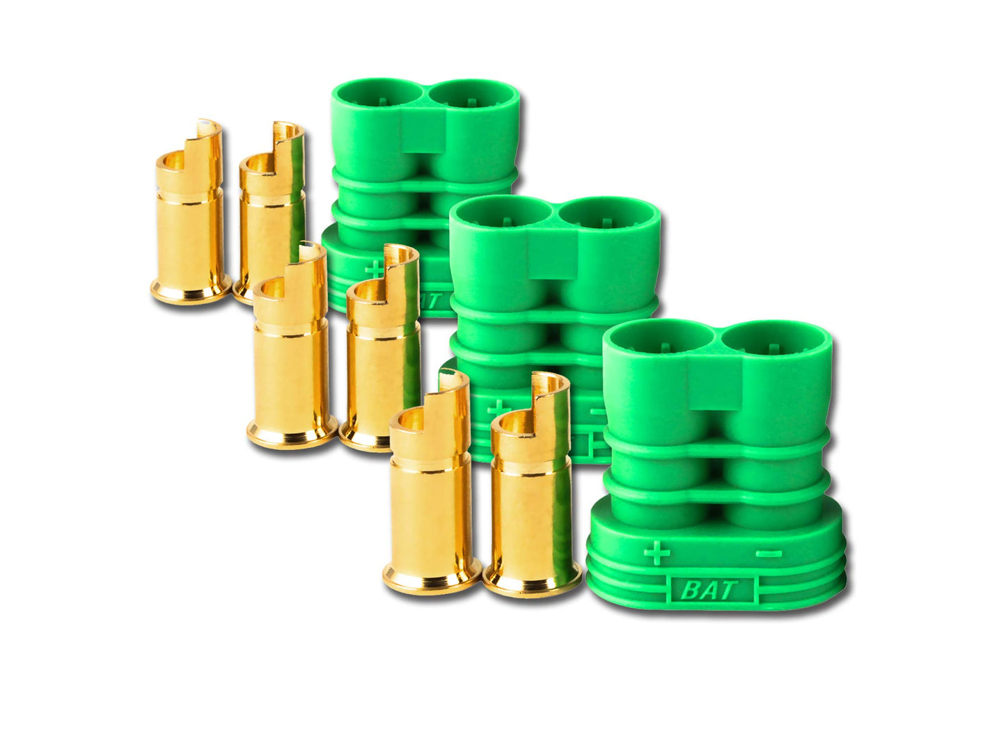 Castle Creations 011-0069-00 Polarized Connectors Female Multi-Pack - 6.5 mm Plastic, Multi-pack