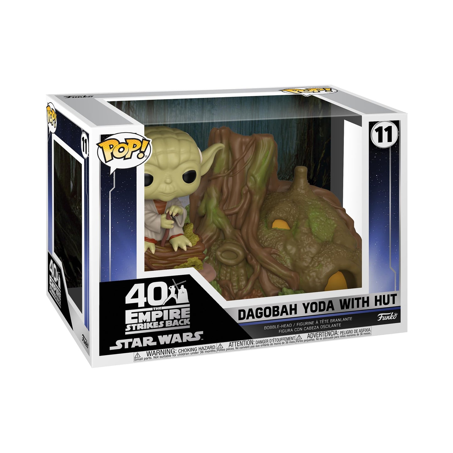 Funko Pop! Town: Star Wars - Yodas Hut, Multicolor