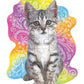 Playhouse Tabby Kitten 25-Piece Die-Cut Shaped Mini Puzzle For Kids