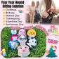 Hnqiqs 25PCS Crochet Animals Birthday Gifts for Women Men, Positive Crochet Animals Bulk Anniversary Christmas Encouragement Gif