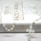 R. Heaven Glow In The Dark Luminous Plastic Basic Oval Rosary Beads 42Cm Length Can Use Center As A Clasp Prison Rosary