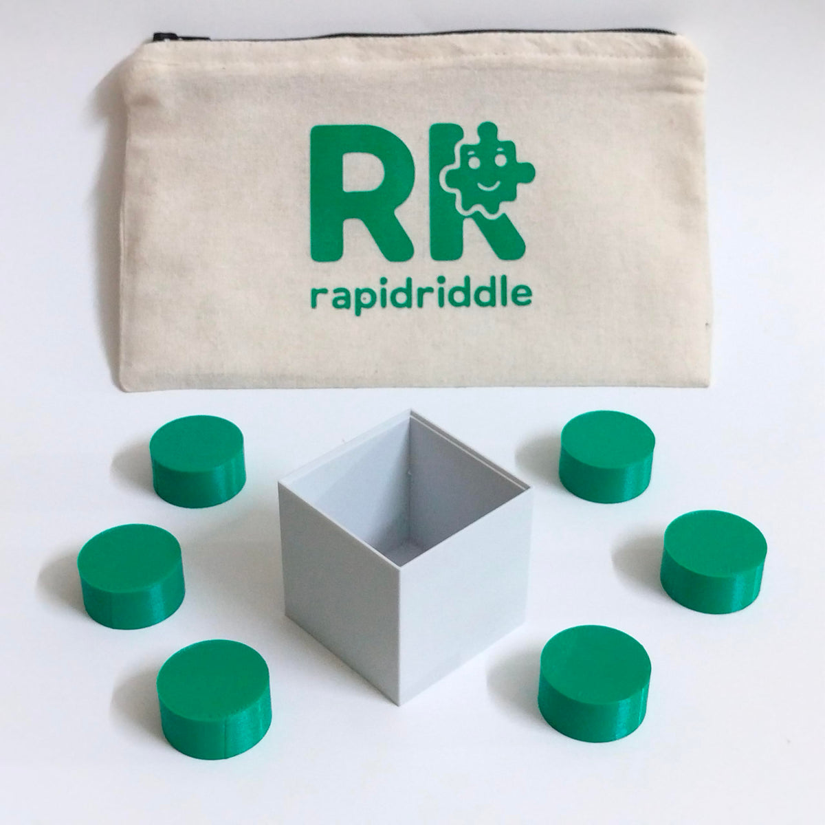 Rapid Riddle | 6 Circular Chips Puzzle Game | Rectangular Box Brain Teaser, Spatial Reasoning Challenge