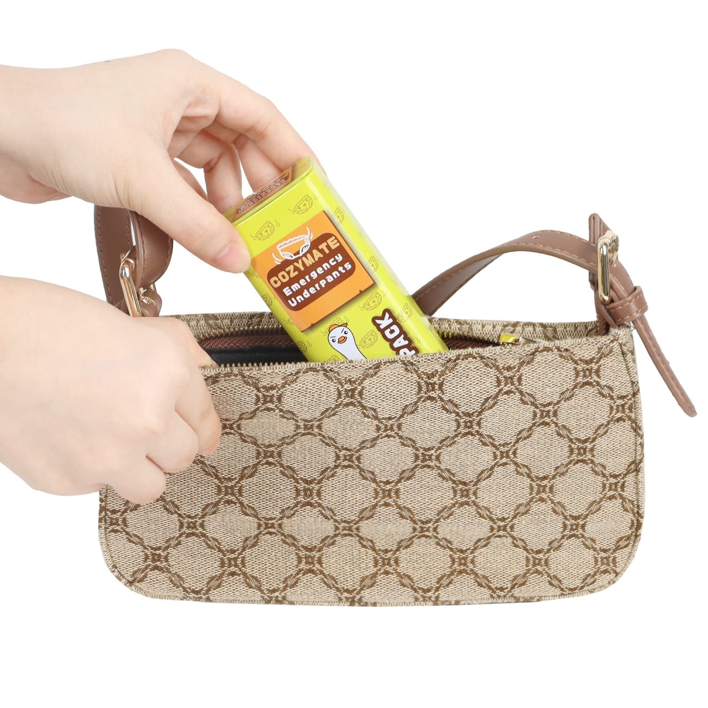 COZYMATE Emergency Underpants Gag Gifts  Travel Out Instant Underwear in Compact Tin Container  Great Funny Useful White Elephant Gift Exchange for Men Women mature-themed